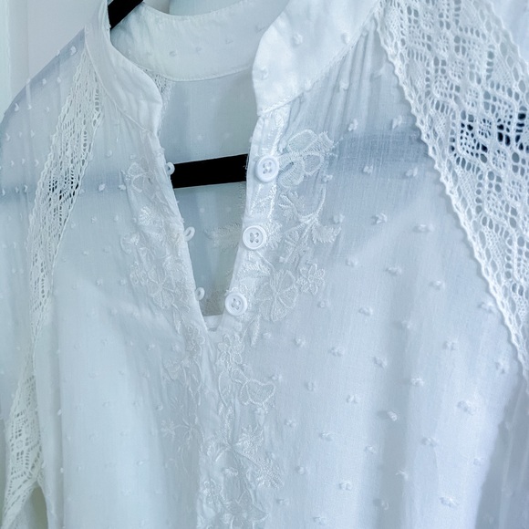 Vintage cotton dress with embroidery detail - Picture 4 of 10